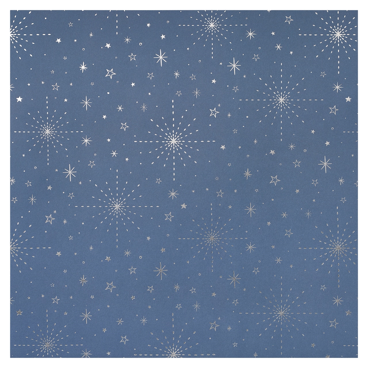 Navy & Silver Star Cardstock Paper by Recollections™, 12" x 12"